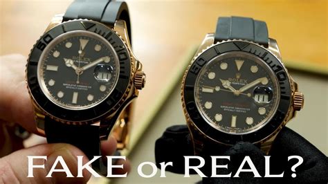 rolex yachtmaster real vs fake|how to spot real rolex.